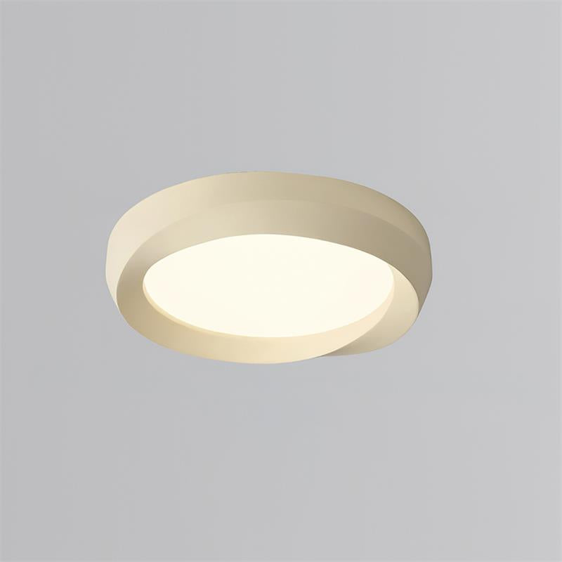 Ceiling Lamp Resin with Soft Curved Frame in Neutral Tones - Letslighting