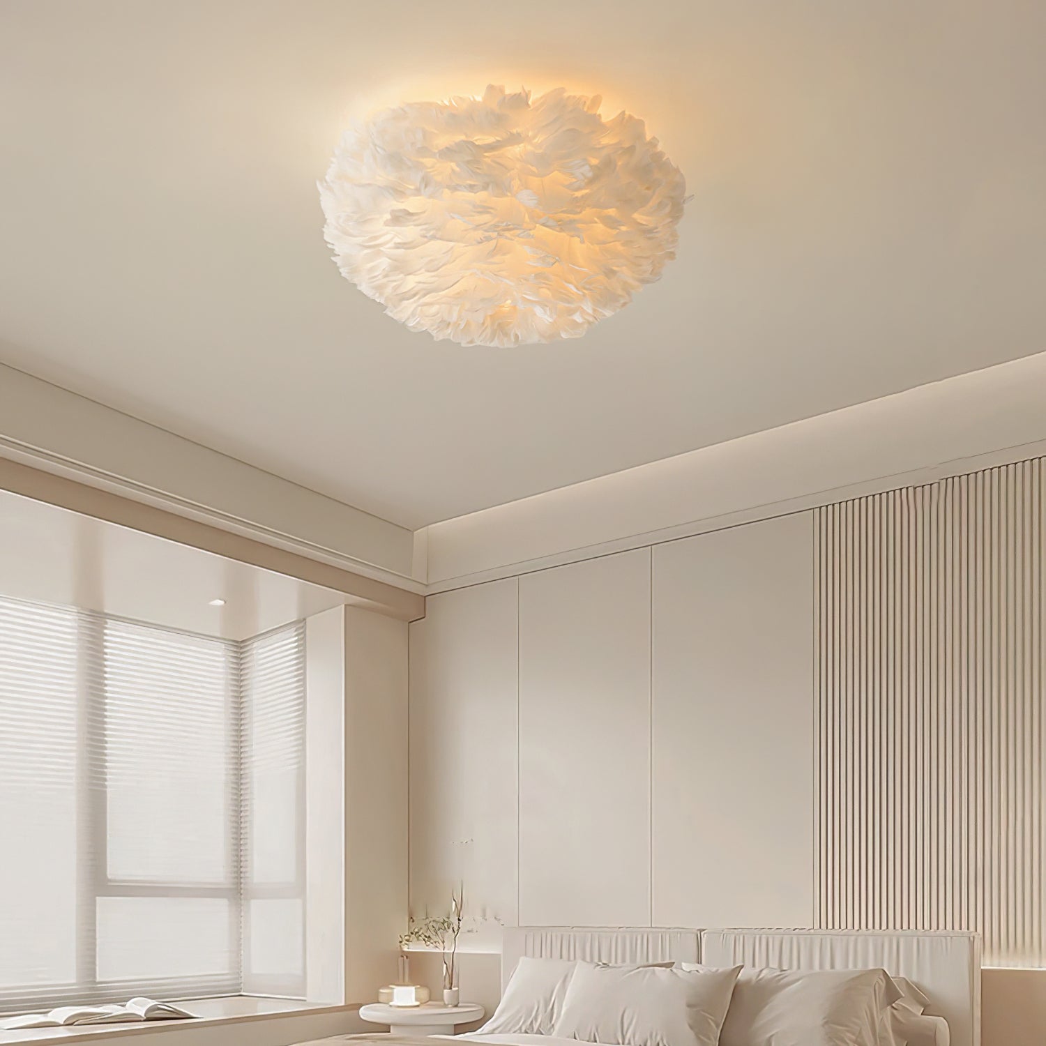 Zalore Premium Nordic Art Feathered Ceiling Lamp - Letslighting
