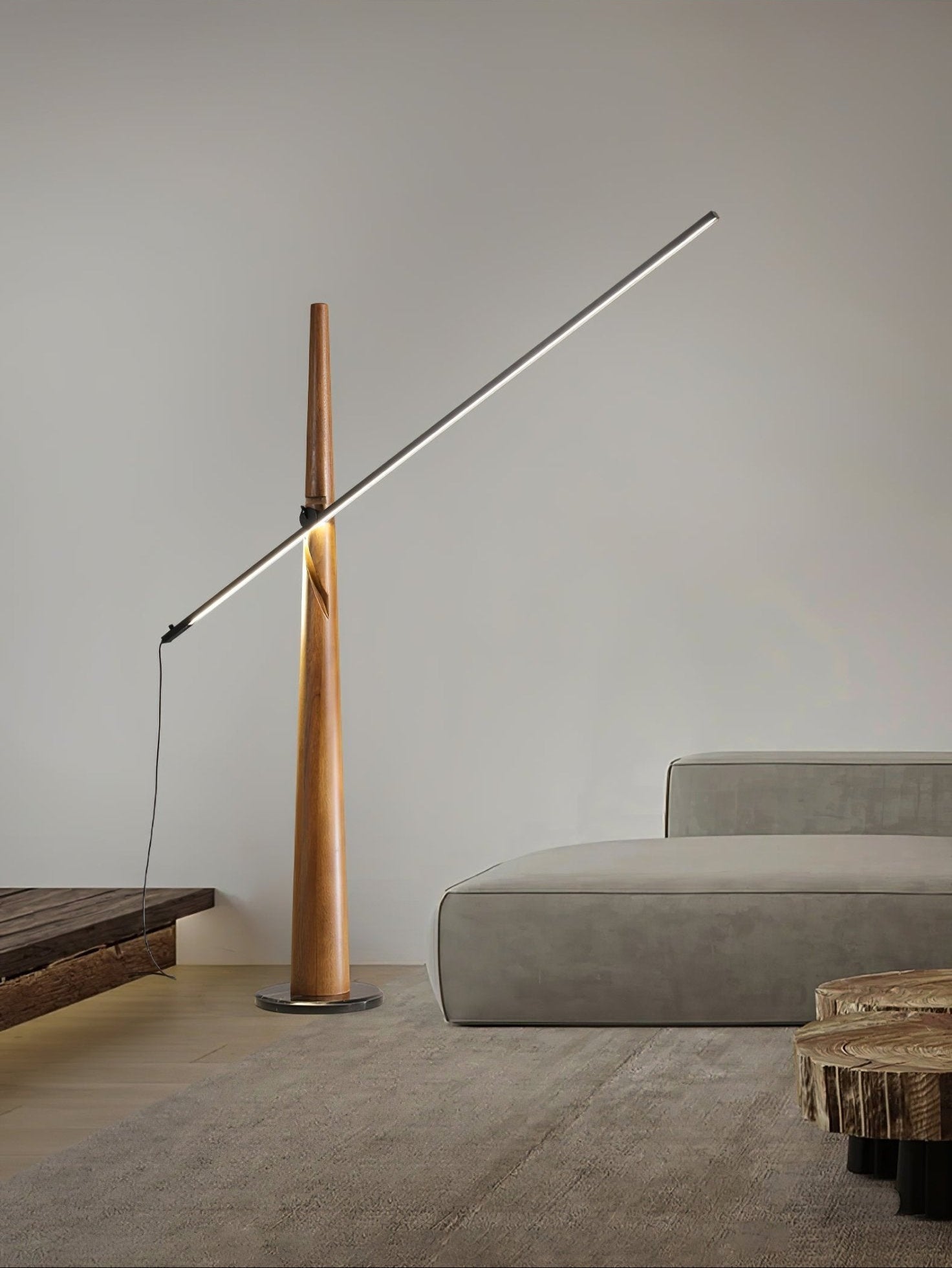 Ovelila Minimalist Wood Floor Lamp - Letslighting