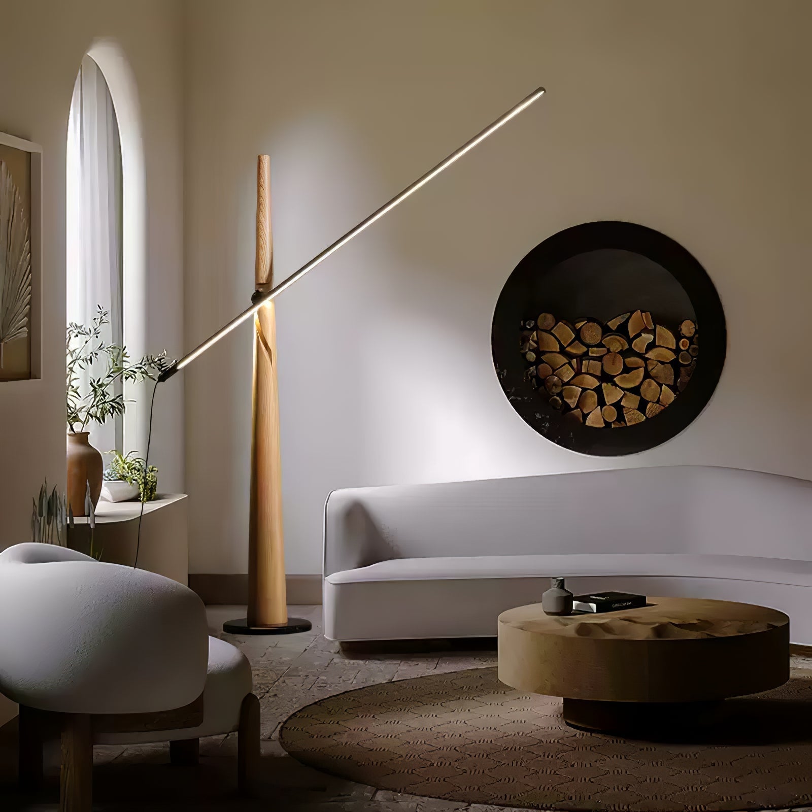 Ovelila Minimalist Wood Floor Lamp - Letslighting