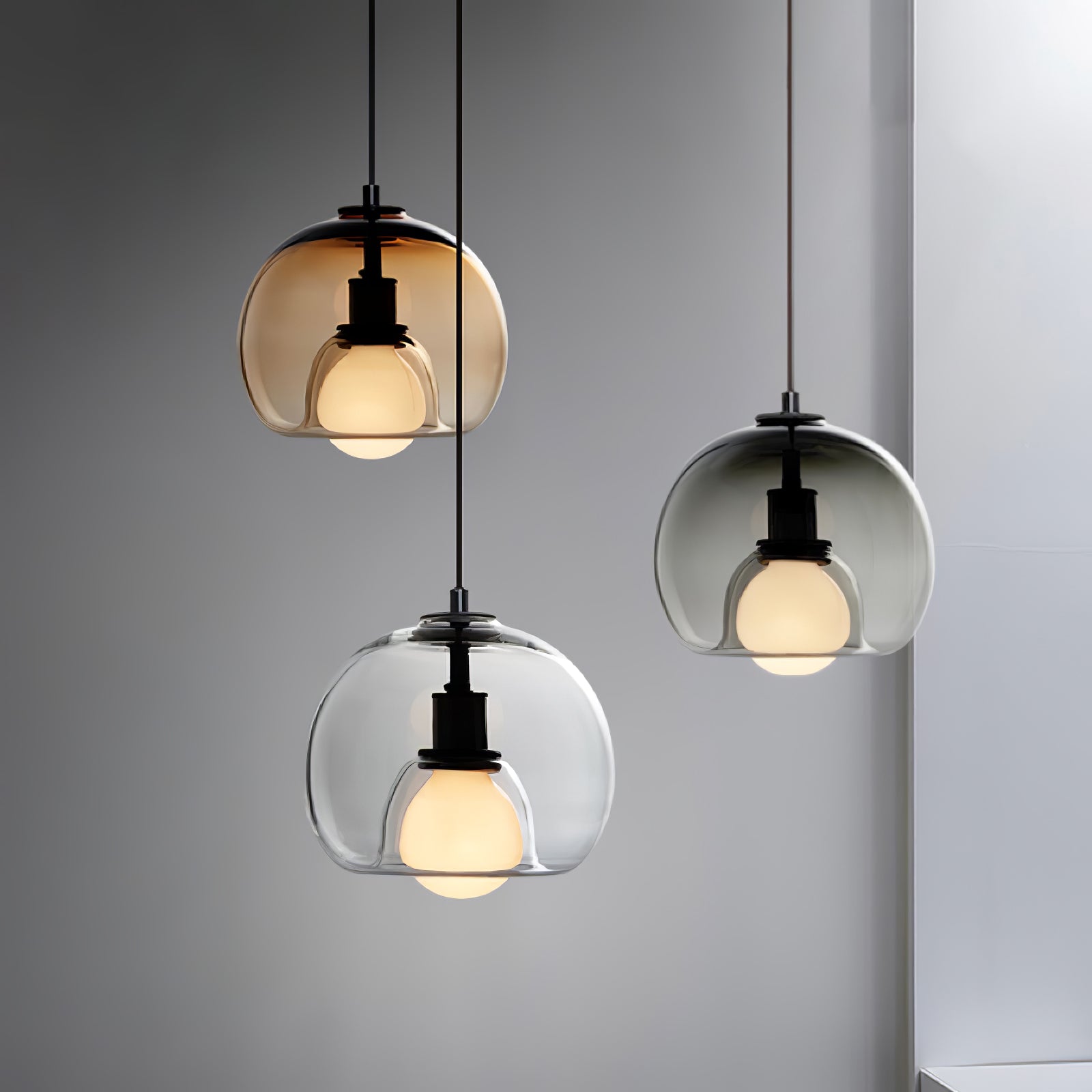 Neritha Glass Contemporary Pendant Light - Letslighting