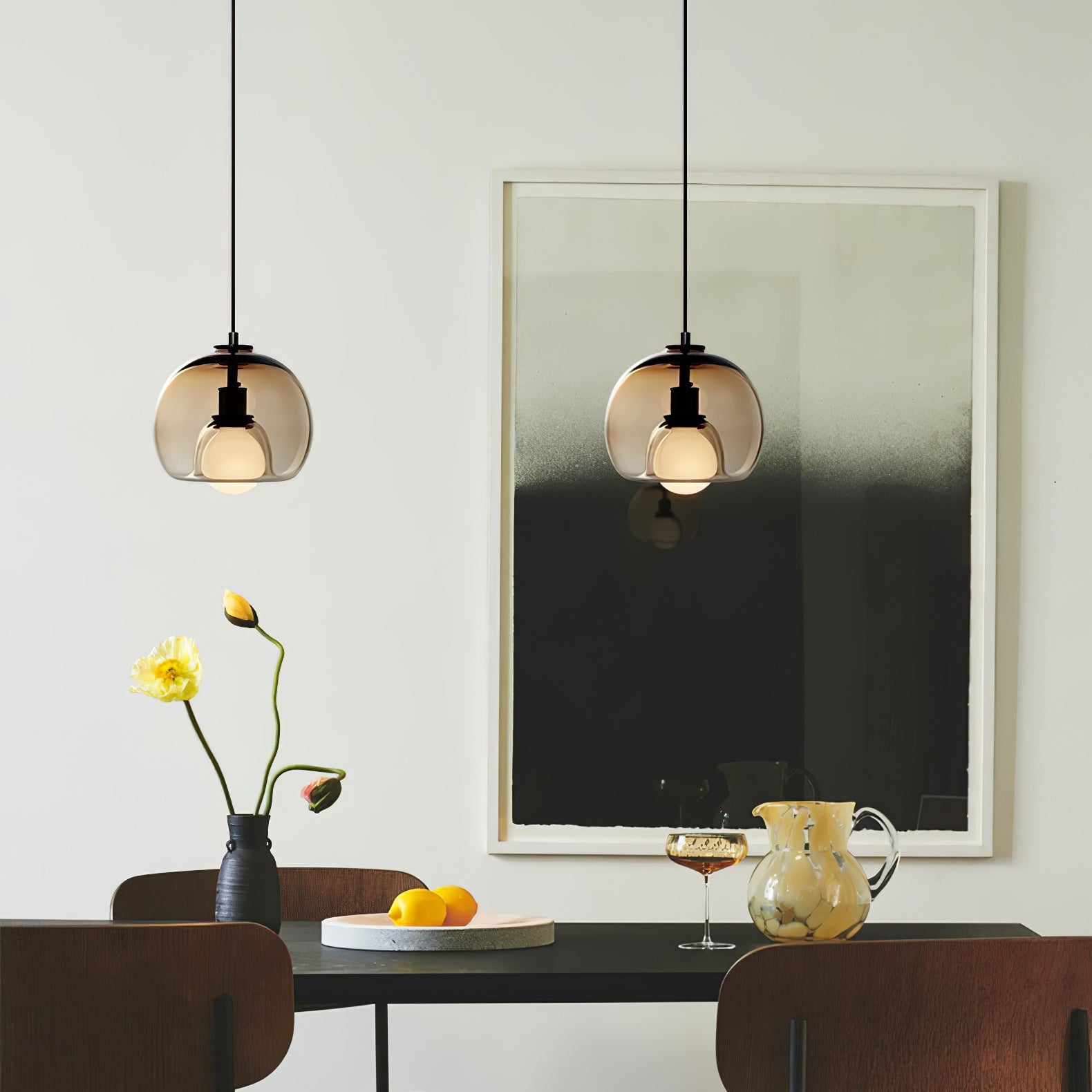 Neritha Glass Contemporary Pendant Light - Letslighting
