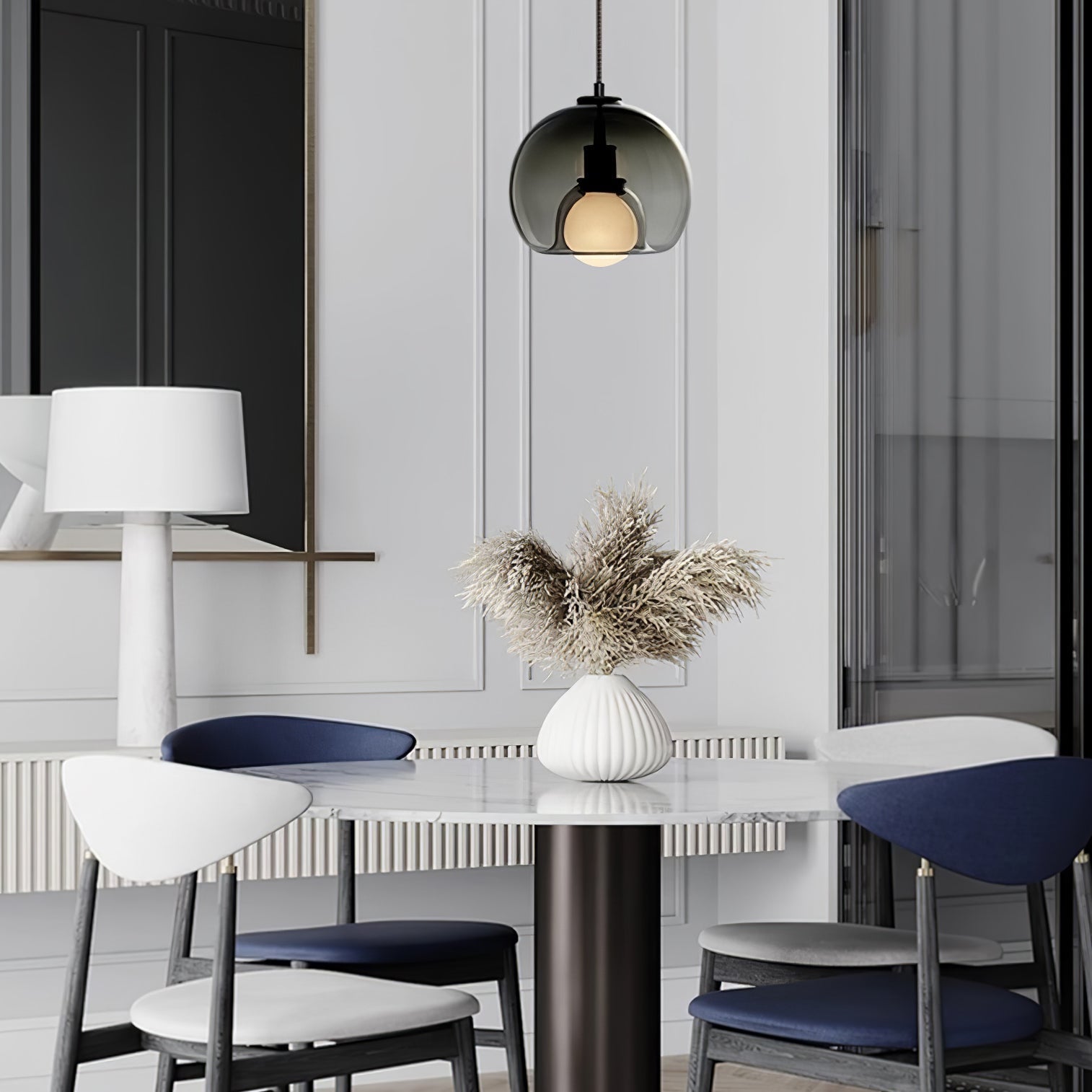 Neritha Glass Contemporary Pendant Light - Letslighting