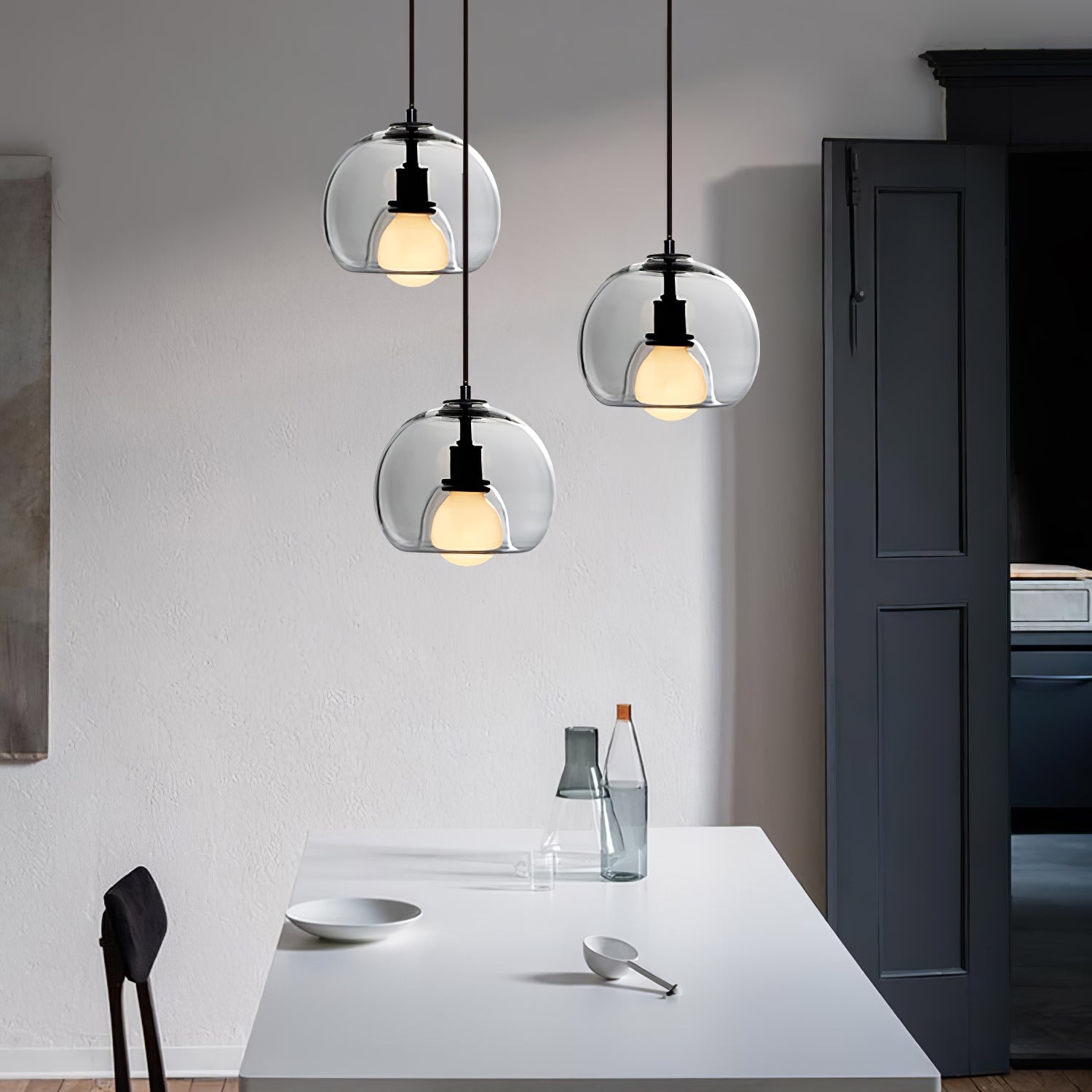 Neritha Glass Contemporary Pendant Light - Letslighting