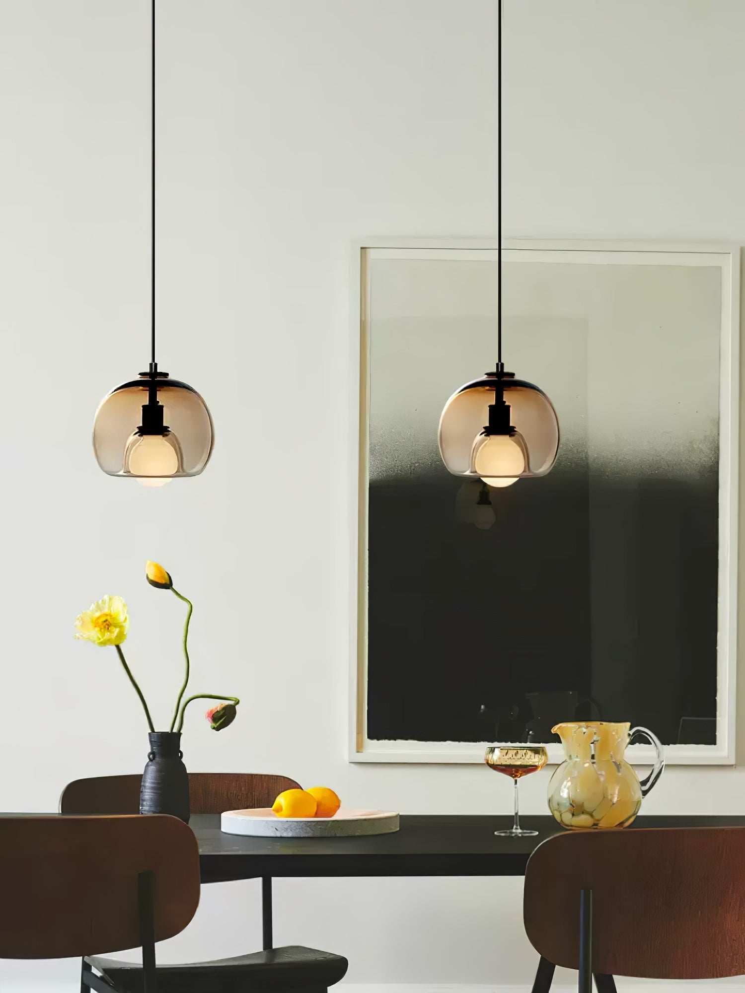 Neritha Glass Contemporary Pendant Light - Letslighting