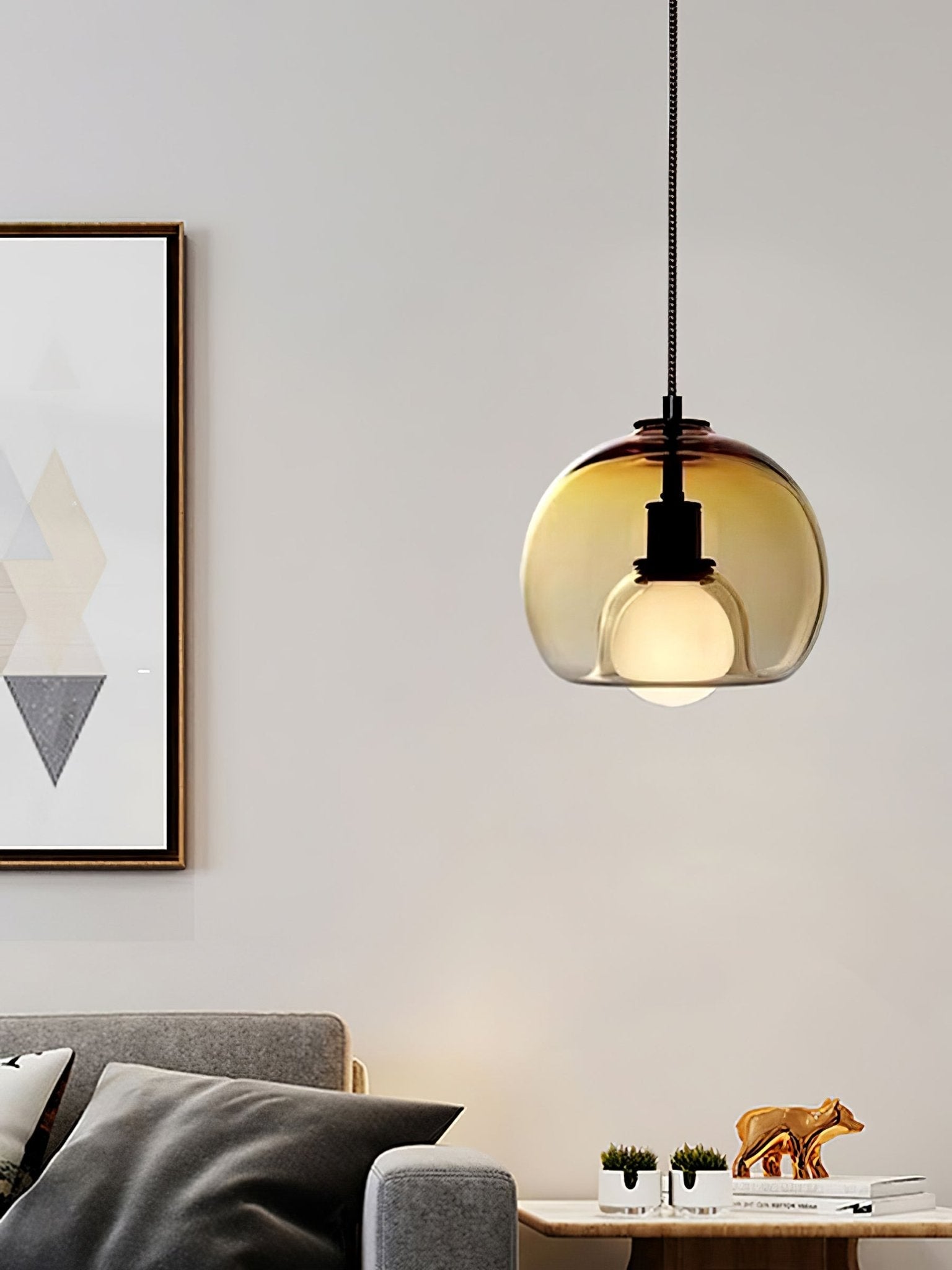 Neritha Glass Contemporary Pendant Light - Letslighting