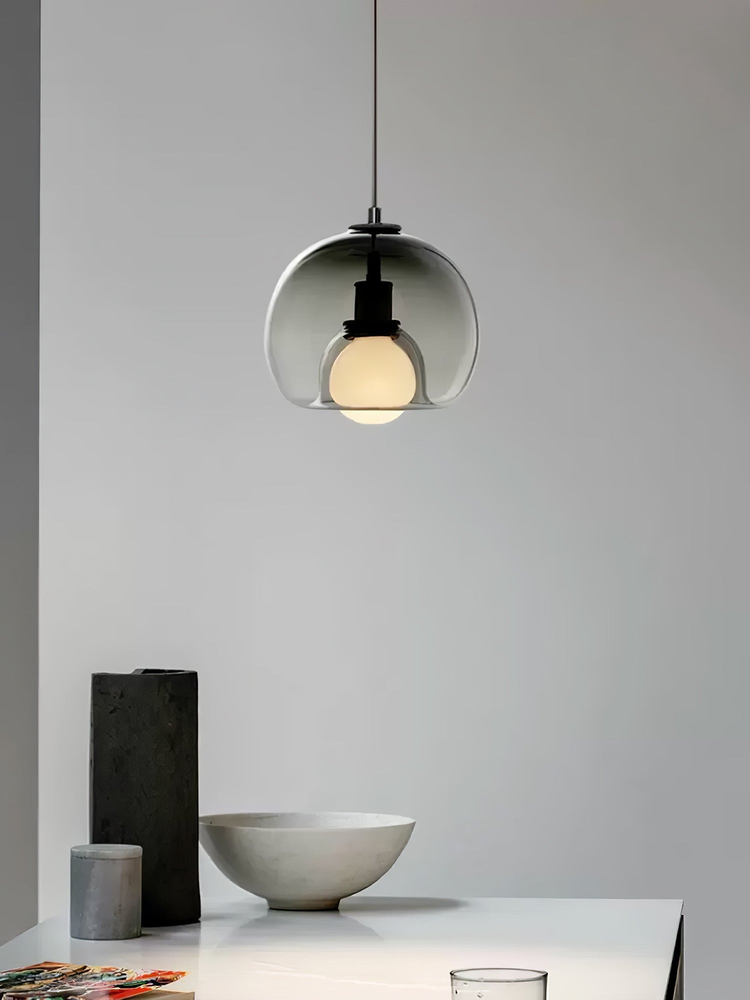 Neritha Glass Contemporary Pendant Light - Letslighting