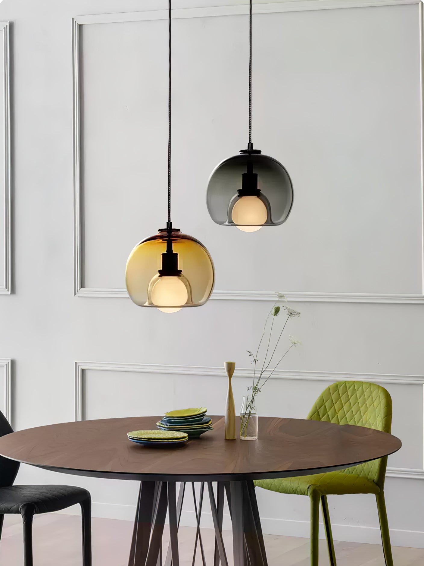 Neritha Glass Contemporary Pendant Light - Letslighting