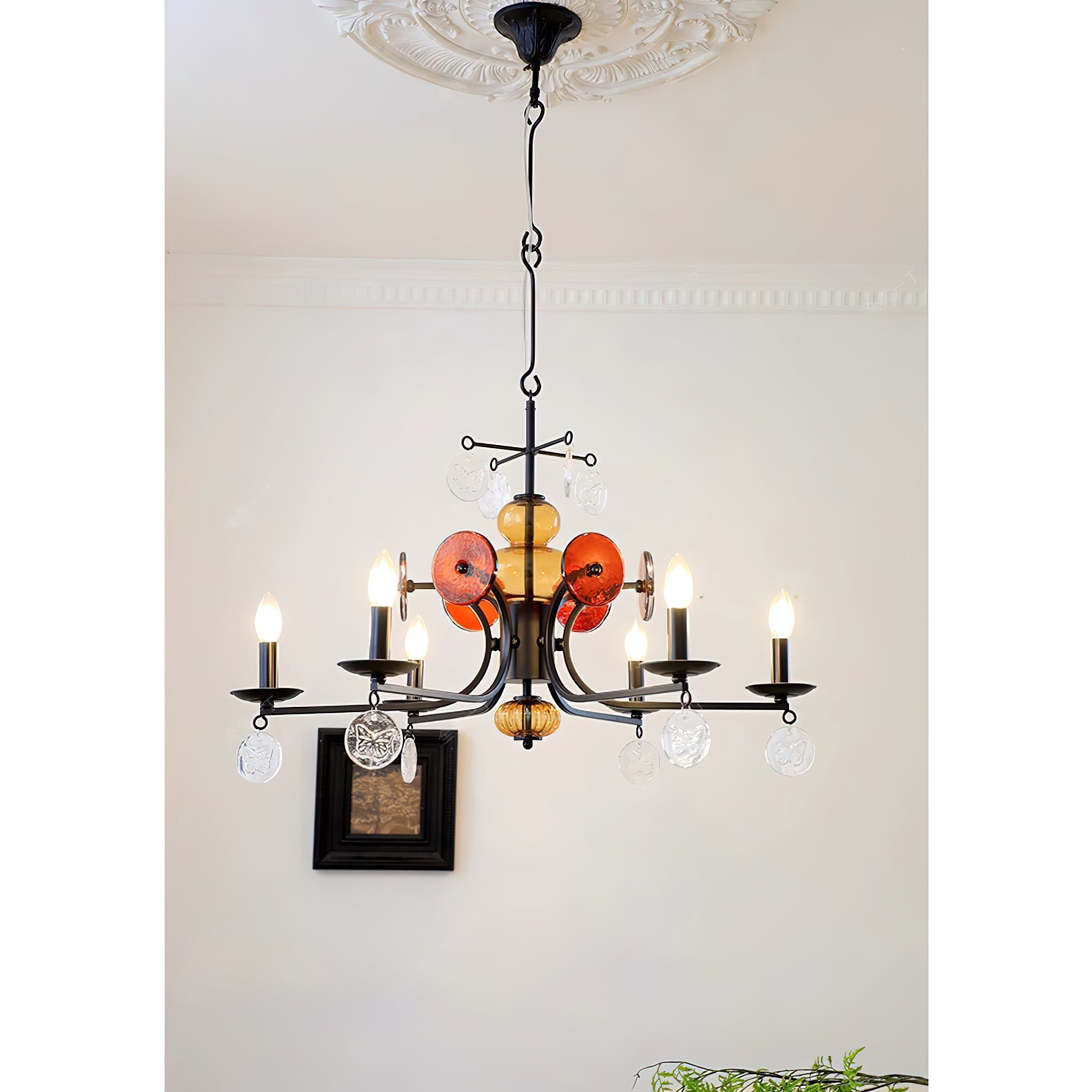 Anorion Vintage Industrial Luxury Glass Chandelier - Letslighting