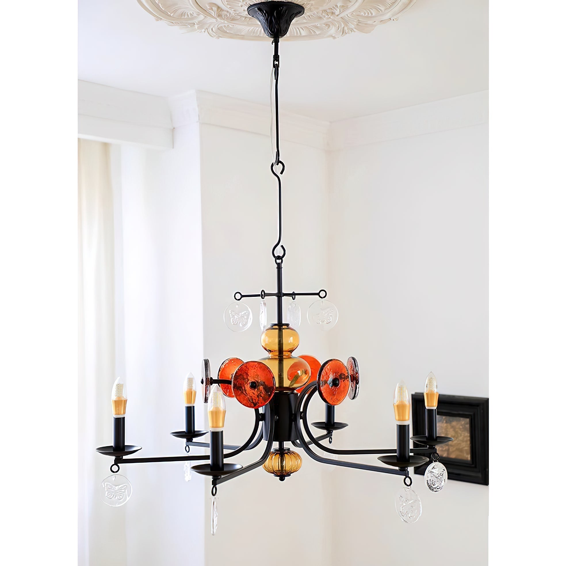 Anorion Vintage Industrial Luxury Glass Chandelier - Letslighting