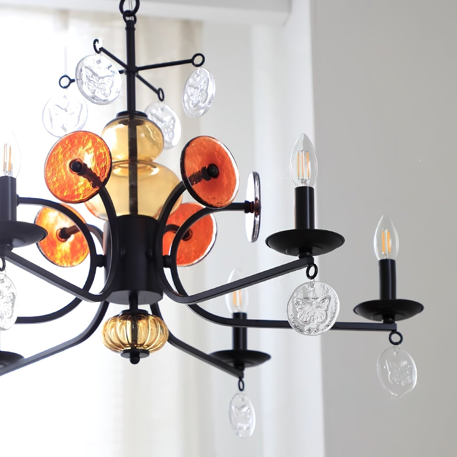 Anorion Vintage Industrial Luxury Glass Chandelier - Letslighting