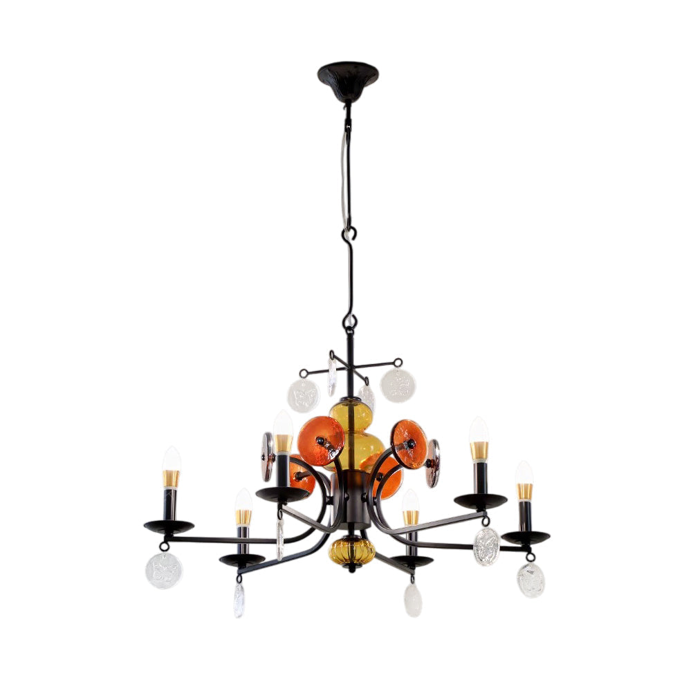 Anorion Vintage Industrial Luxury Glass Chandelier - Letslighting
