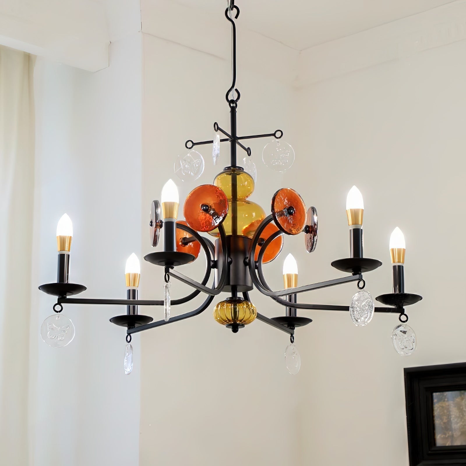 Anorion Vintage Industrial Luxury Glass Chandelier - Letslighting