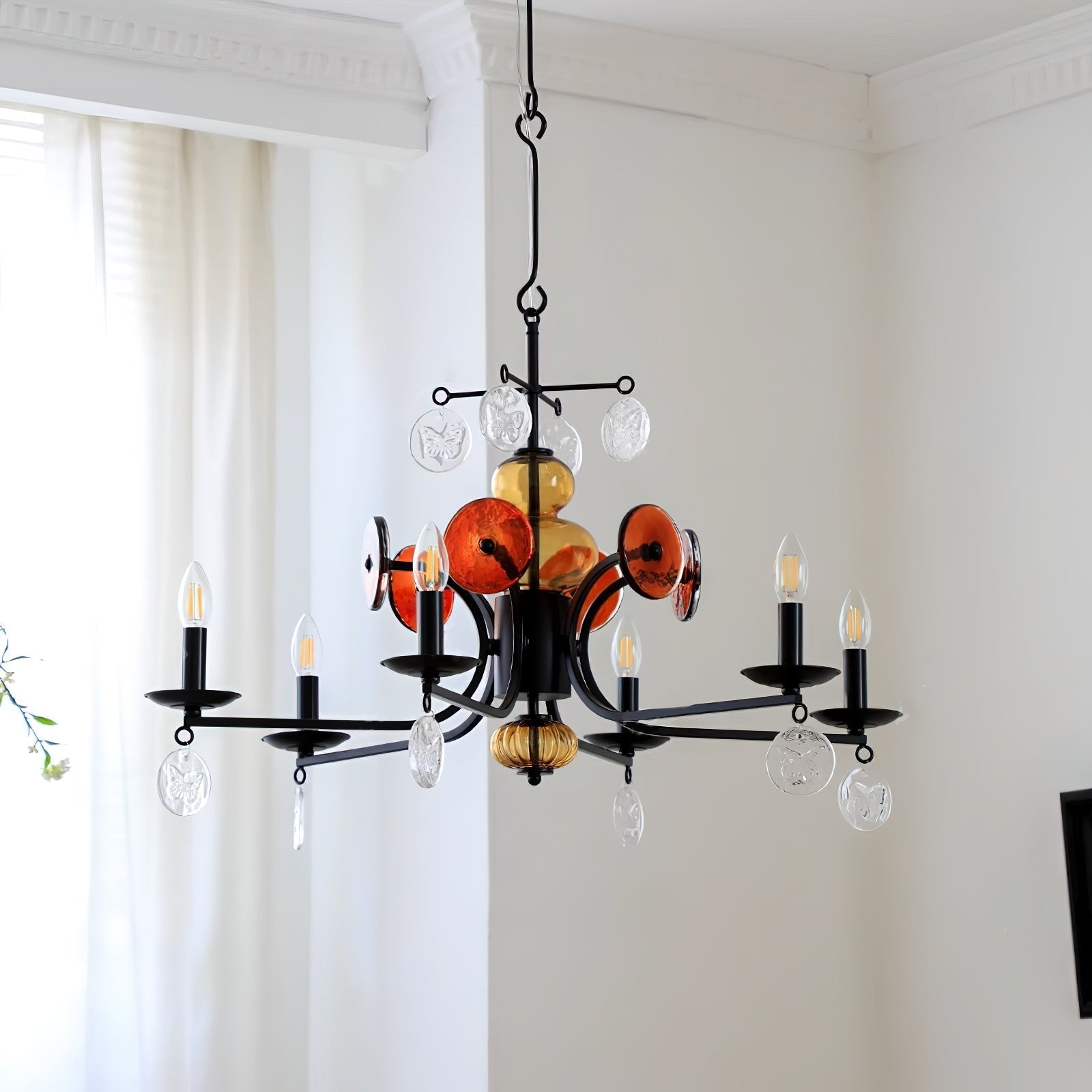 Anorion Vintage Industrial Luxury Glass Chandelier - Letslighting