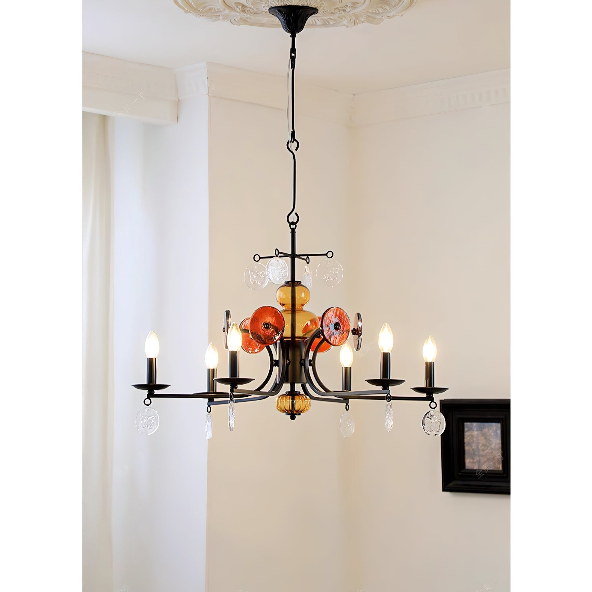 Anorion Vintage Industrial Luxury Glass Chandelier - Letslighting