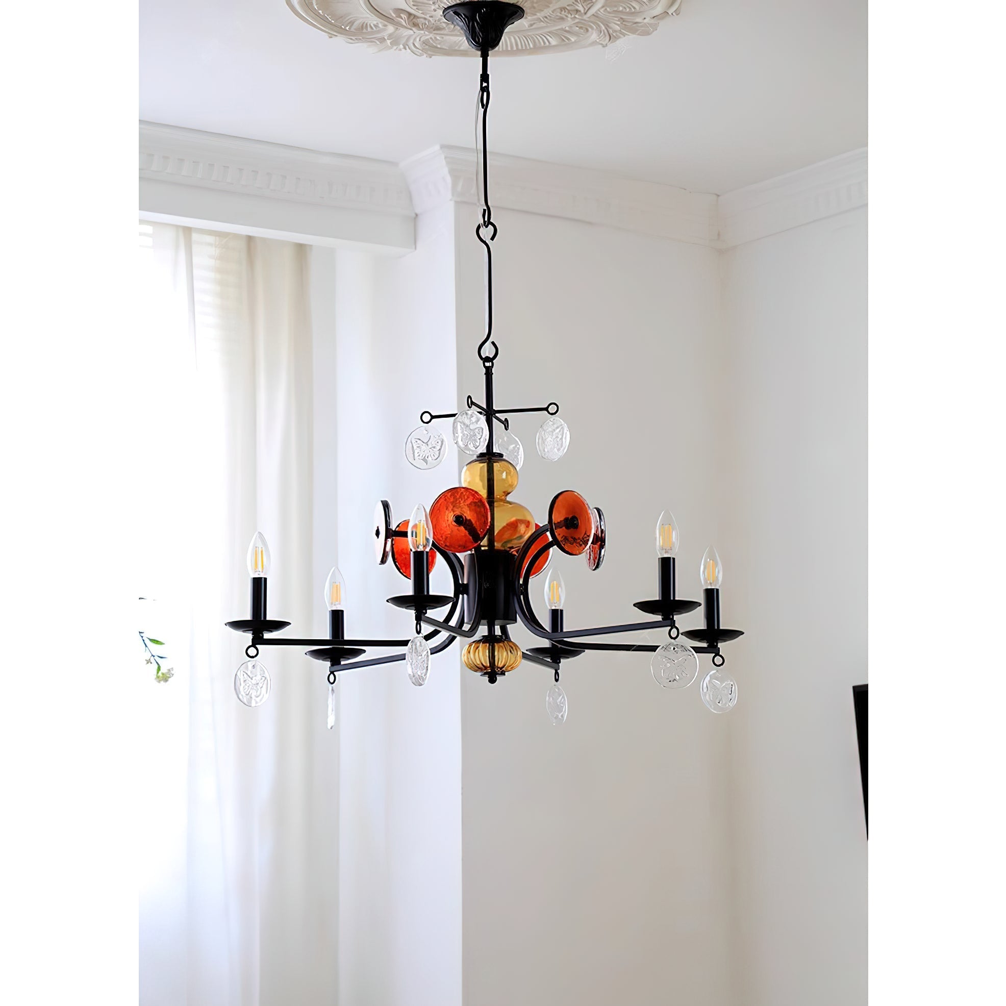 Anorion Vintage Industrial Luxury Glass Chandelier - Letslighting