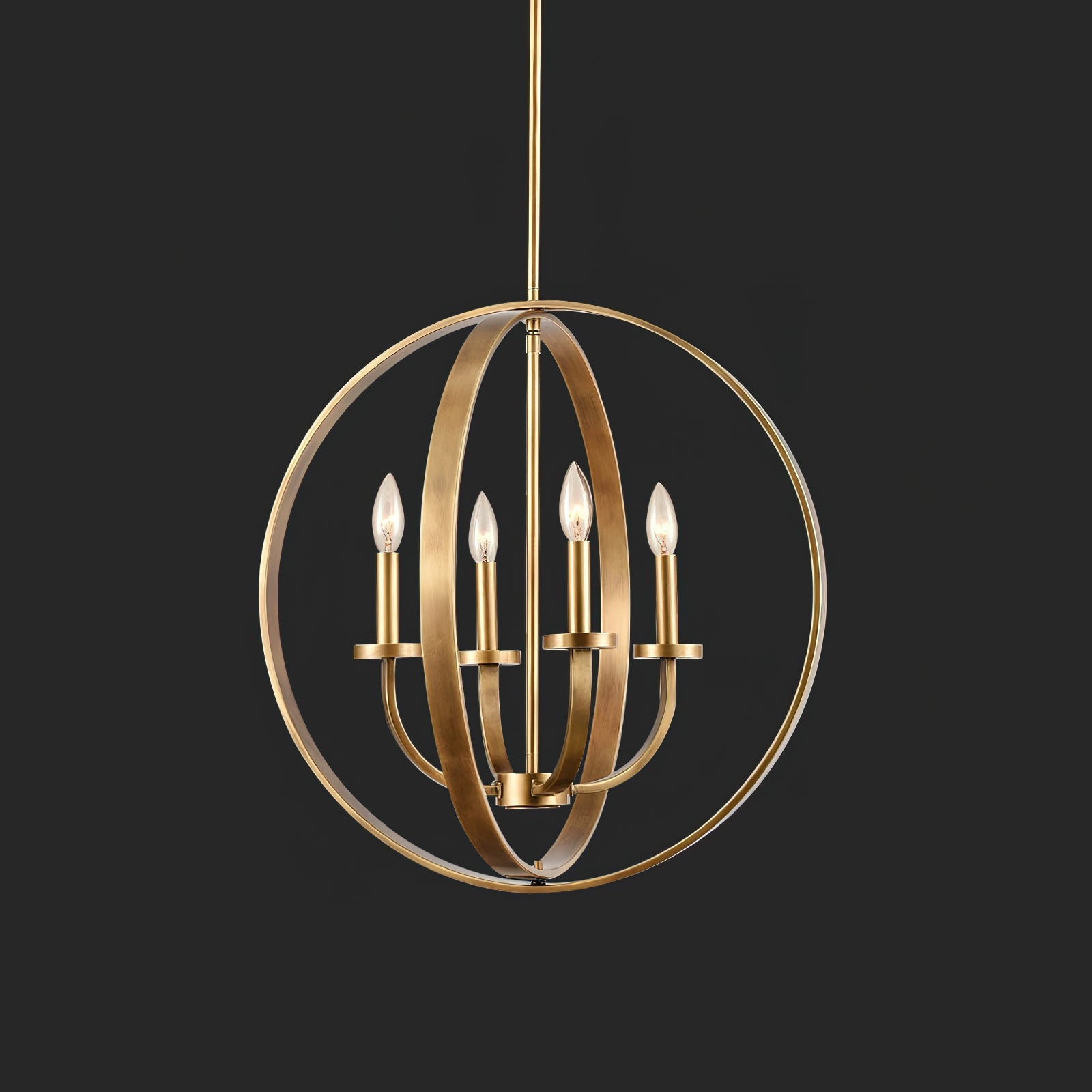 Icarila Vintage Industrial Brass Pendant Light - Letslighting