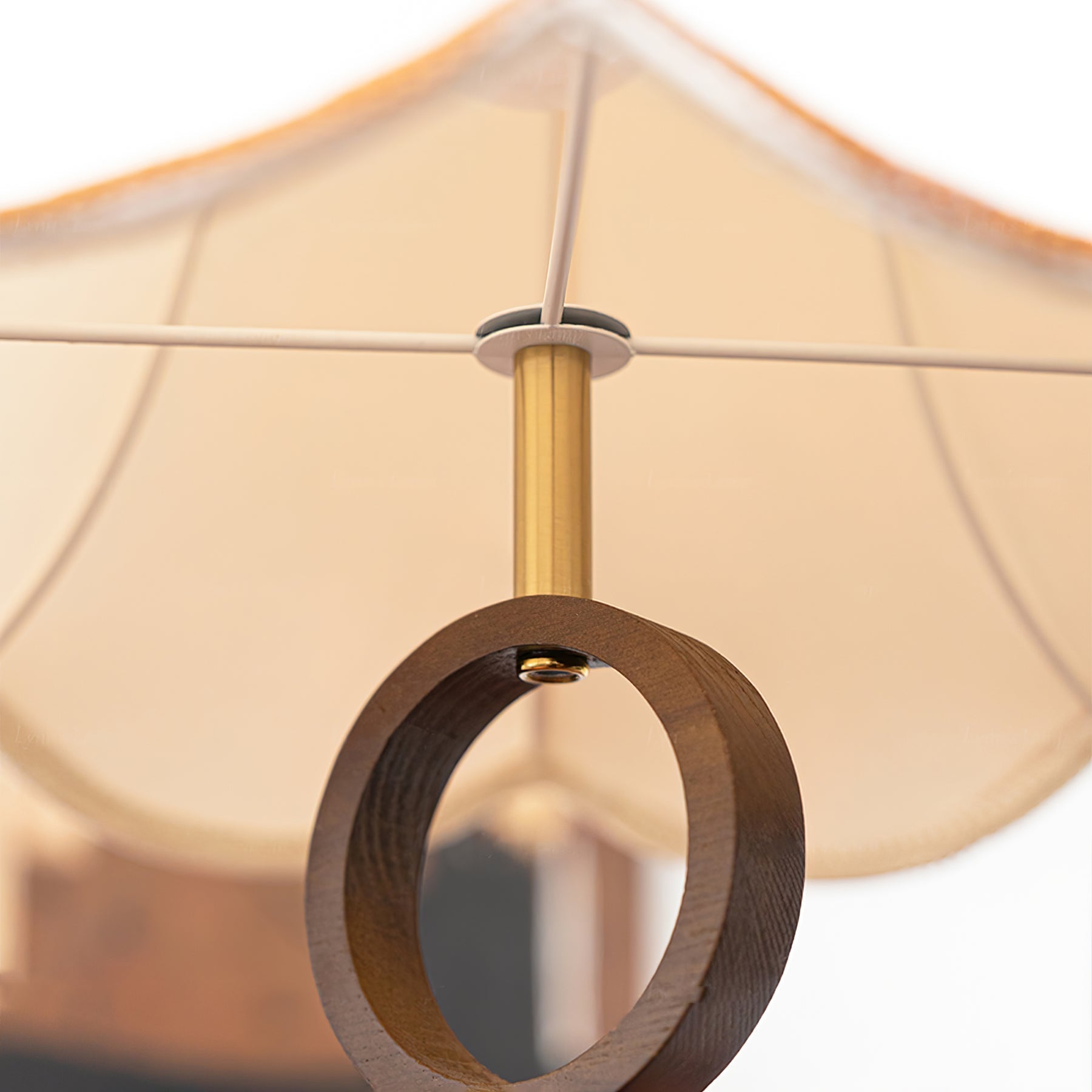Eurvaryra Classic Elegance Fabric Wood Pendant Light - Letslighting