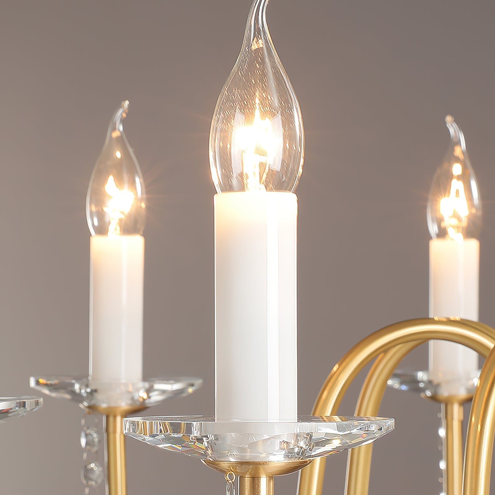 Ilphaara Postmodern Luxury Brass Crystal Chandelier - Letslighting
