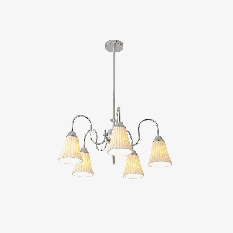 Lustra Chandelier Esther Ceramic Pleated Modern - Letslighting