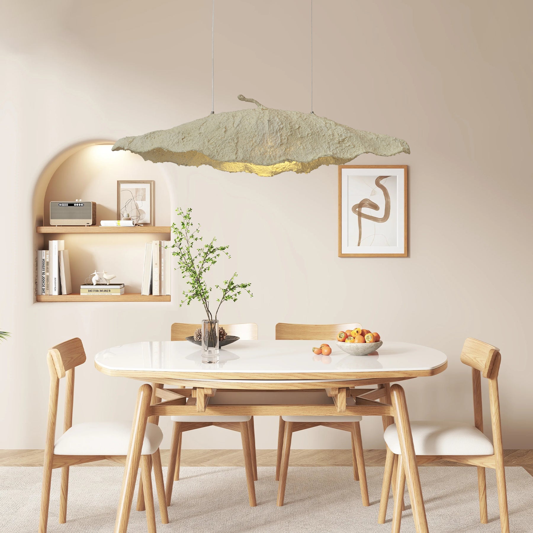 Altalis Artisanal Paper Pulp Pendant Light - Letslighting
