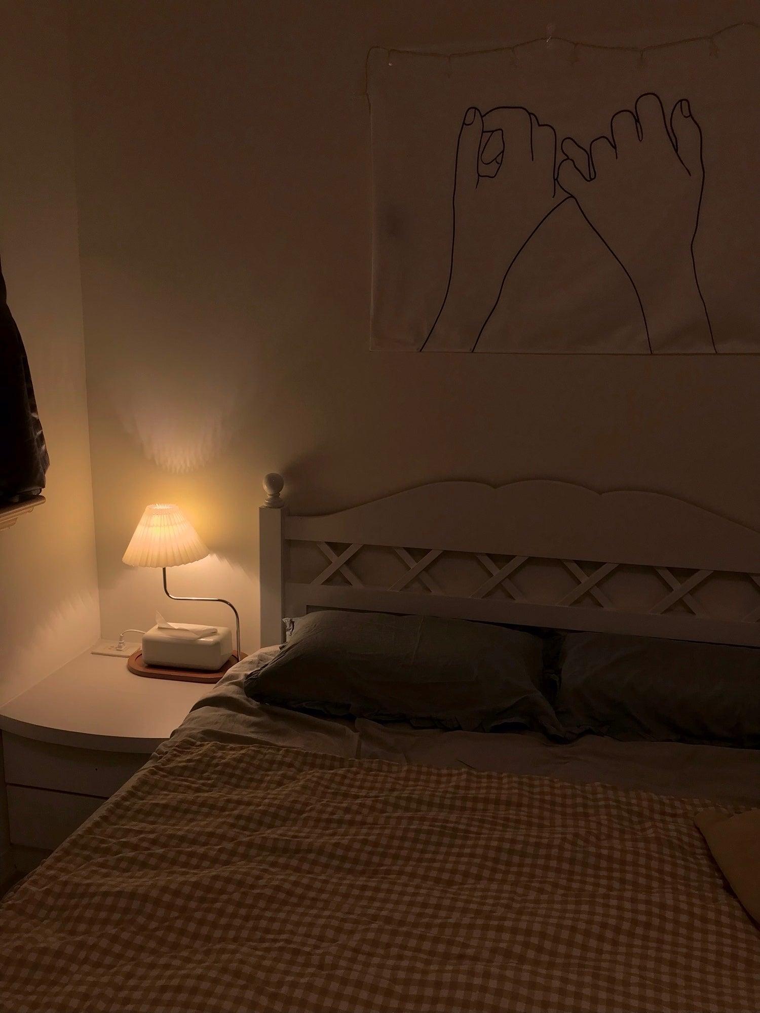 Ornelle Wood Fabric Artistic Table Lamp - Letslighting