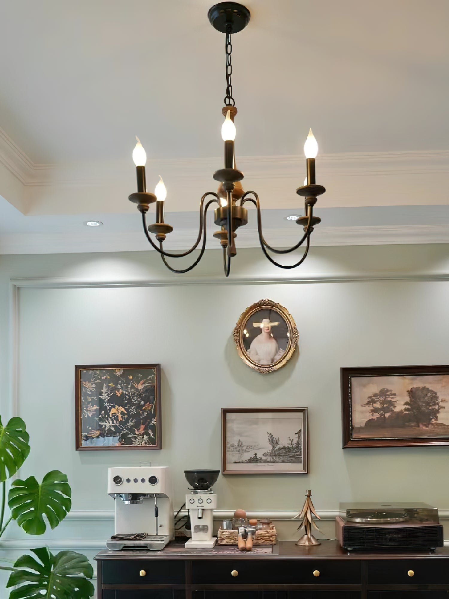 Alzorila Vintage Industrial Hand-carved Chandelier - Letslighting