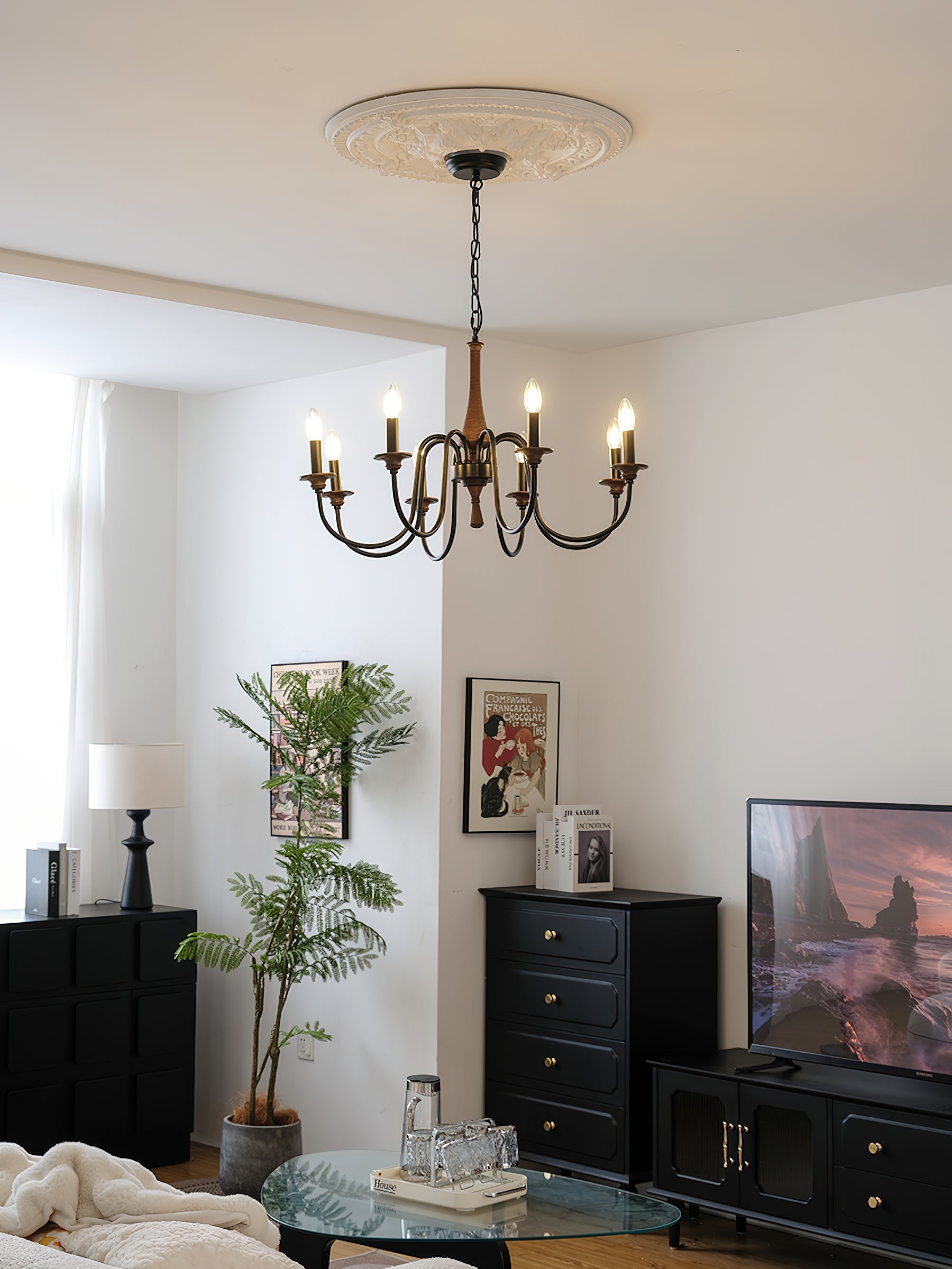 Alzorila Vintage Industrial Hand-carved Chandelier - Letslighting