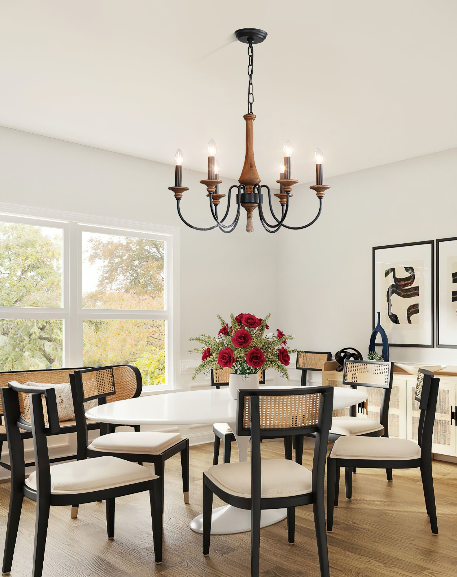 Alzorila Vintage Industrial Hand-carved Chandelier - Letslighting
