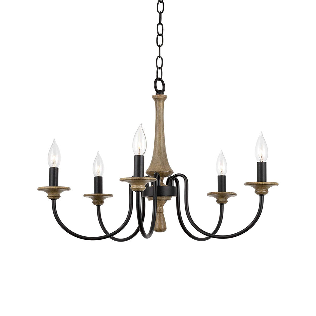 Alzorila Vintage Industrial Hand-carved Chandelier - Letslighting