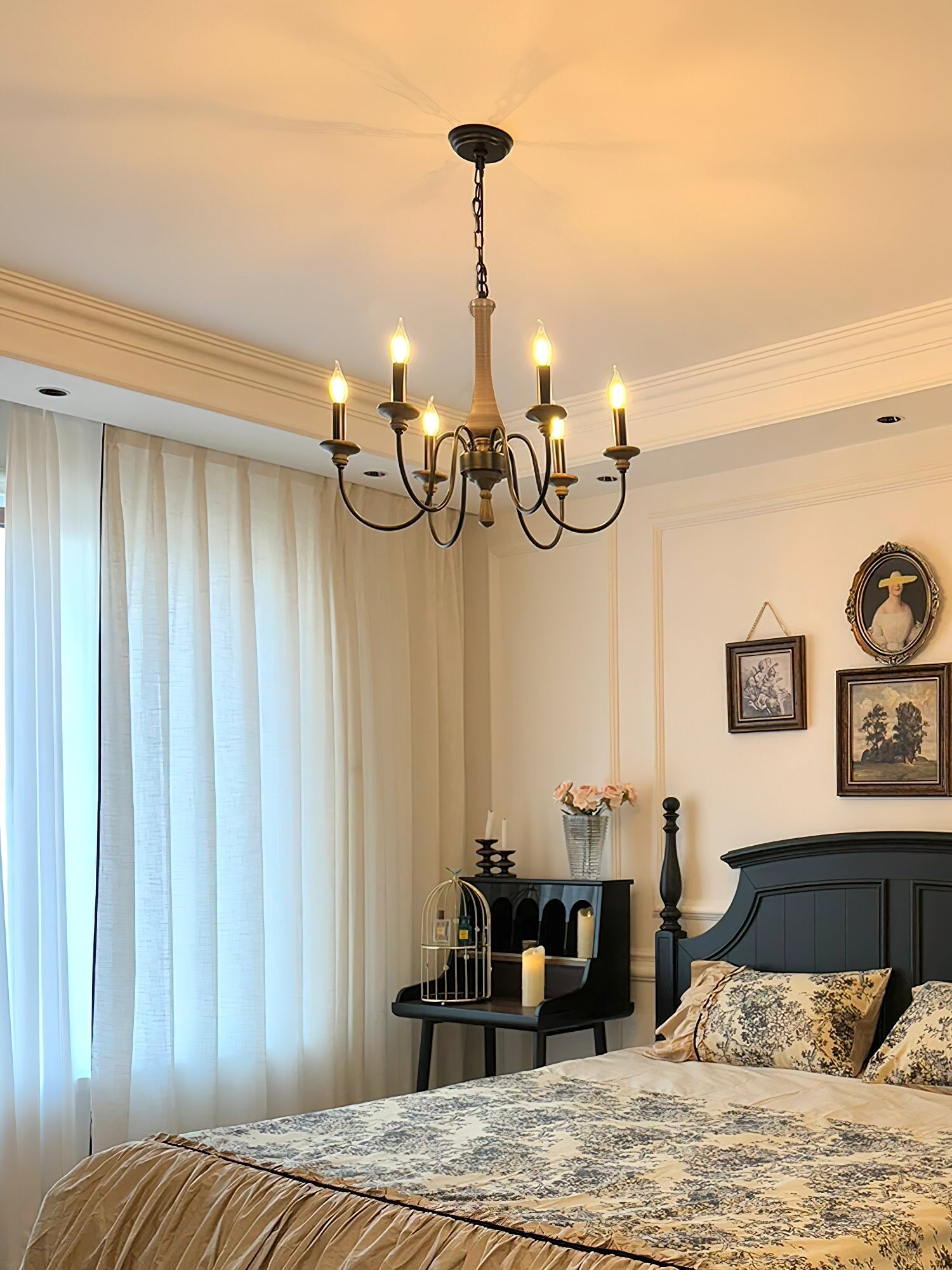 Alzorila Vintage Industrial Hand-carved Chandelier - Letslighting