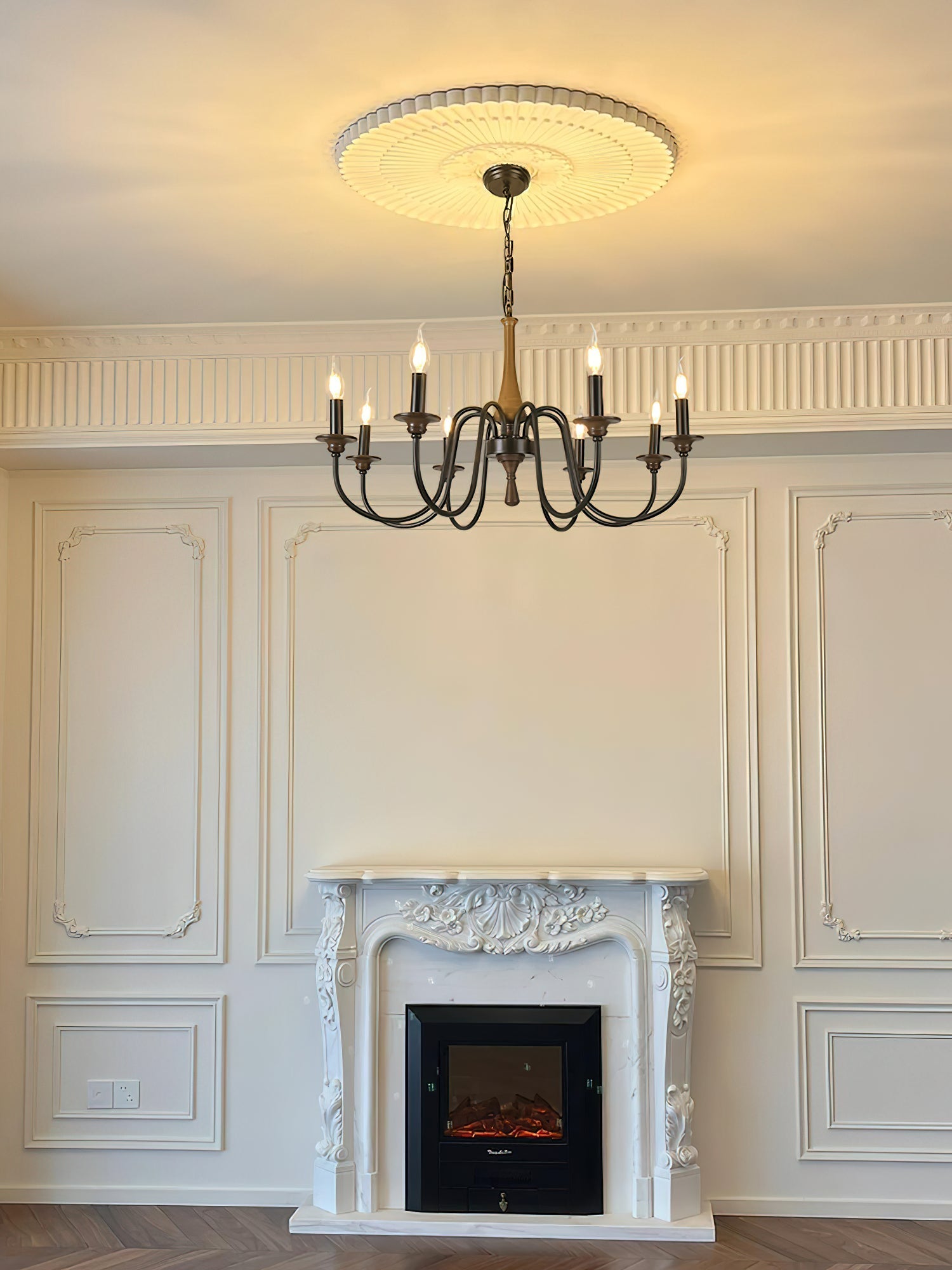 Alzorila Vintage Industrial Hand-carved Chandelier - Letslighting