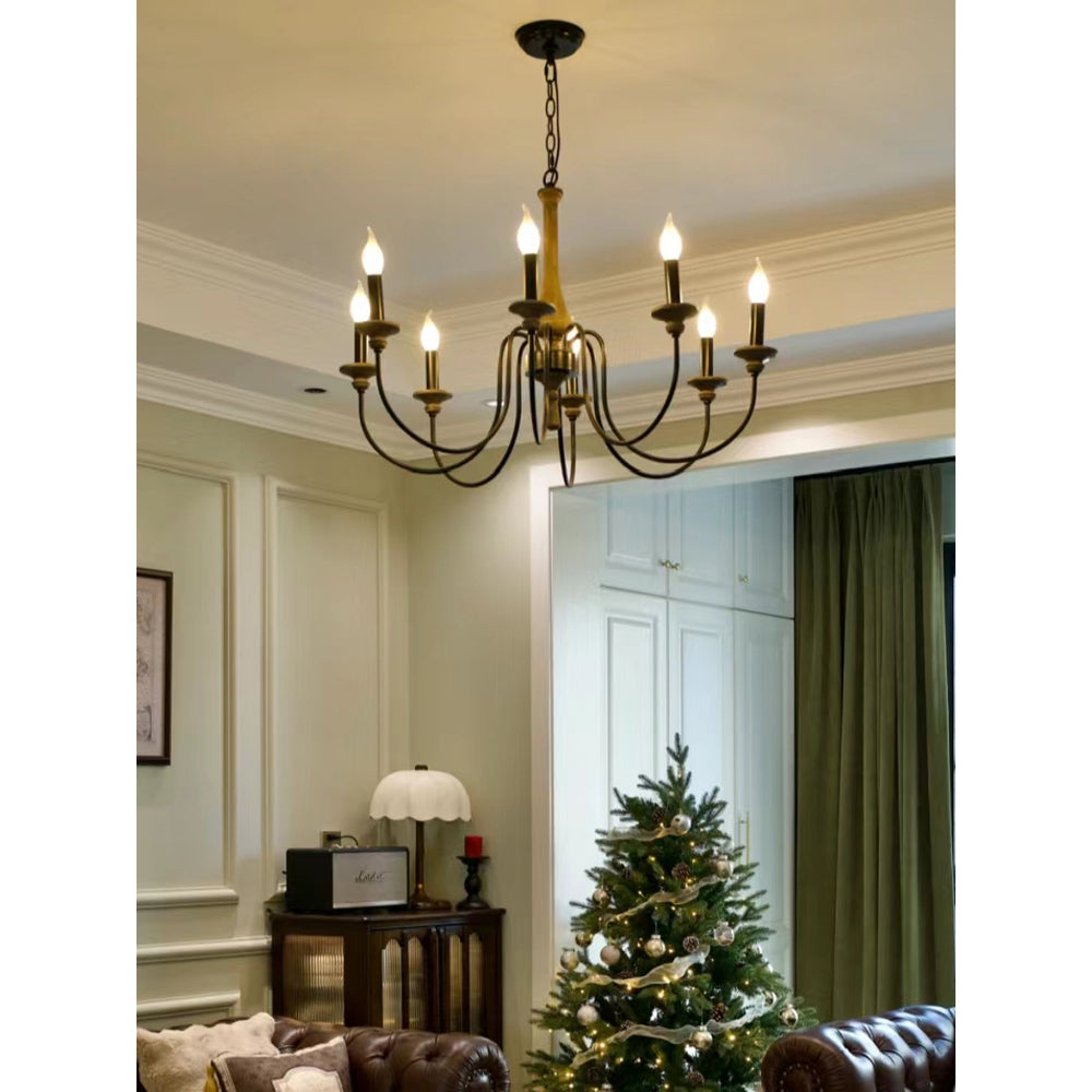 Alzorila Vintage Industrial Hand-carved Chandelier - Letslighting