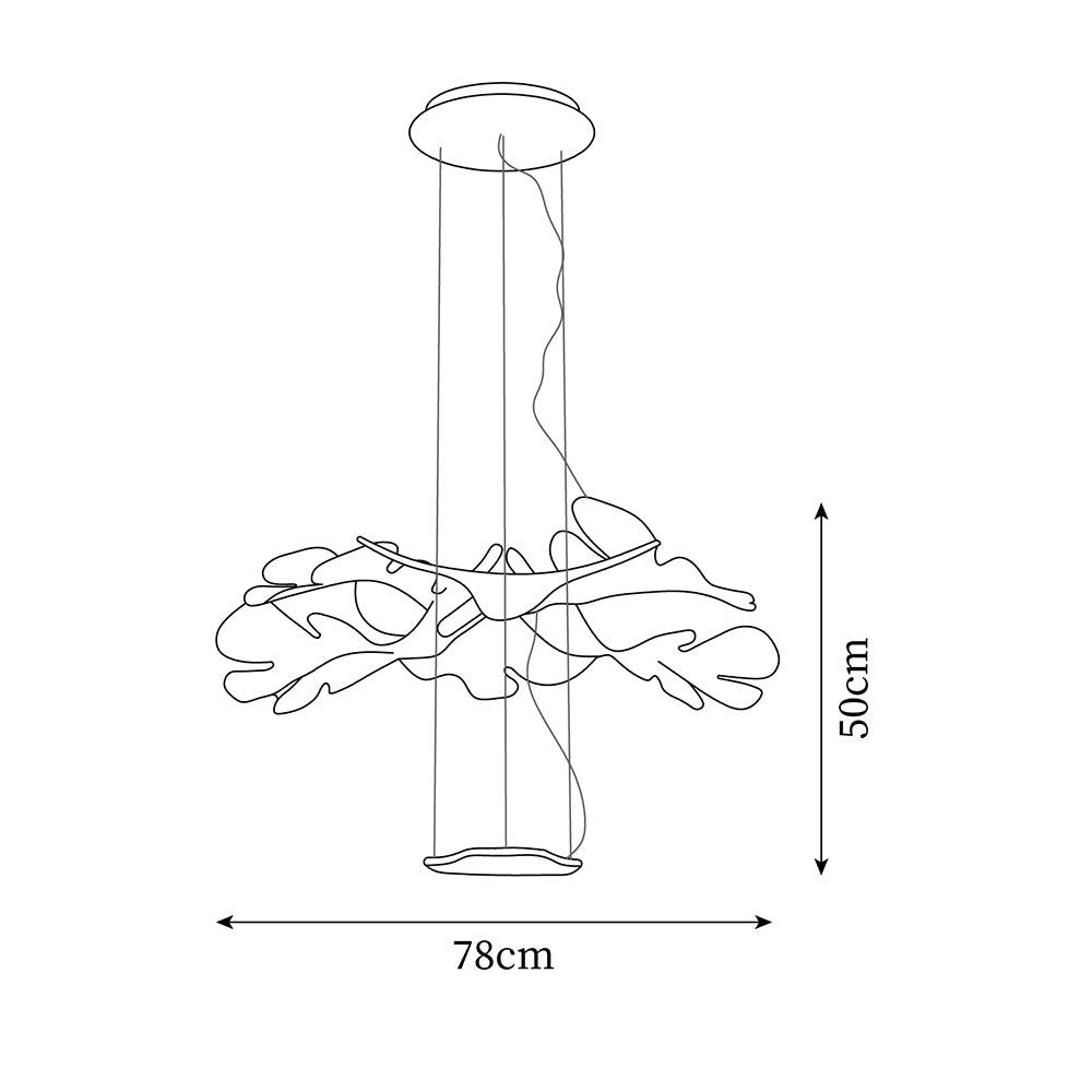 Etoile Pendant Lamp Wavy LED Organic - Letslighting