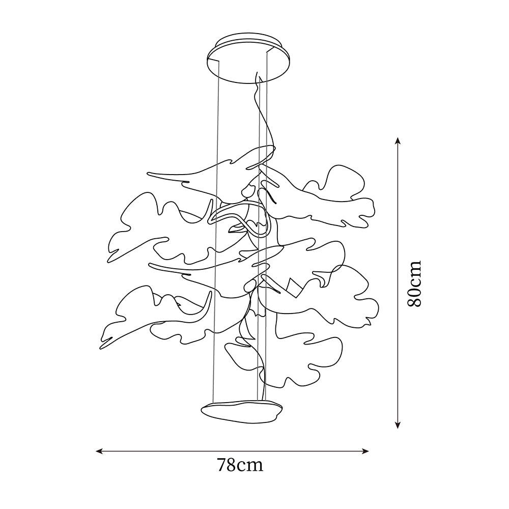 Etoile Pendant Lamp Wavy LED Organic - Letslighting
