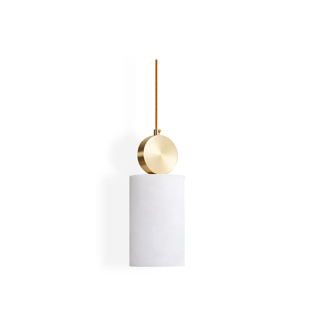 Etruscan Pendant Light Alabaster & Brass - Letslighting