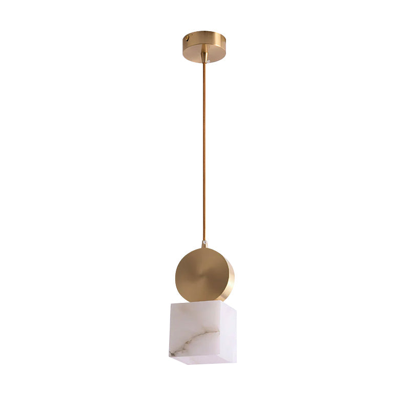 Etruscan Pendant Light Alabaster & Brass - Letslighting