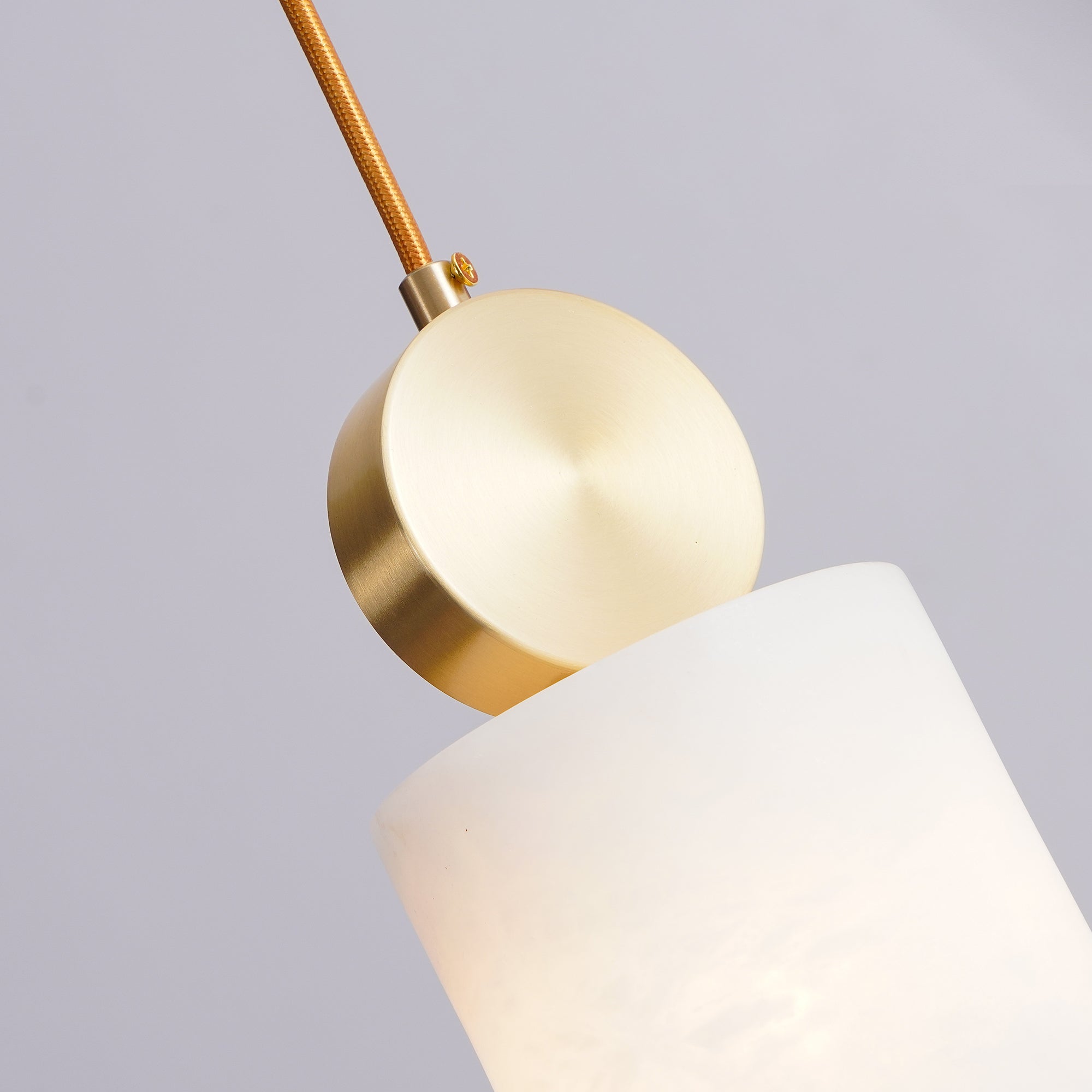 Etruscan Pendant Light Alabaster & Brass - Letslighting