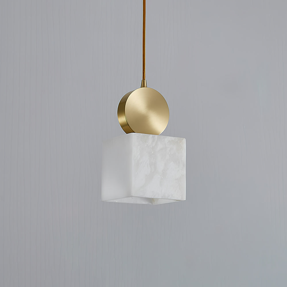 Etruscan Pendant Light Alabaster & Brass - Letslighting