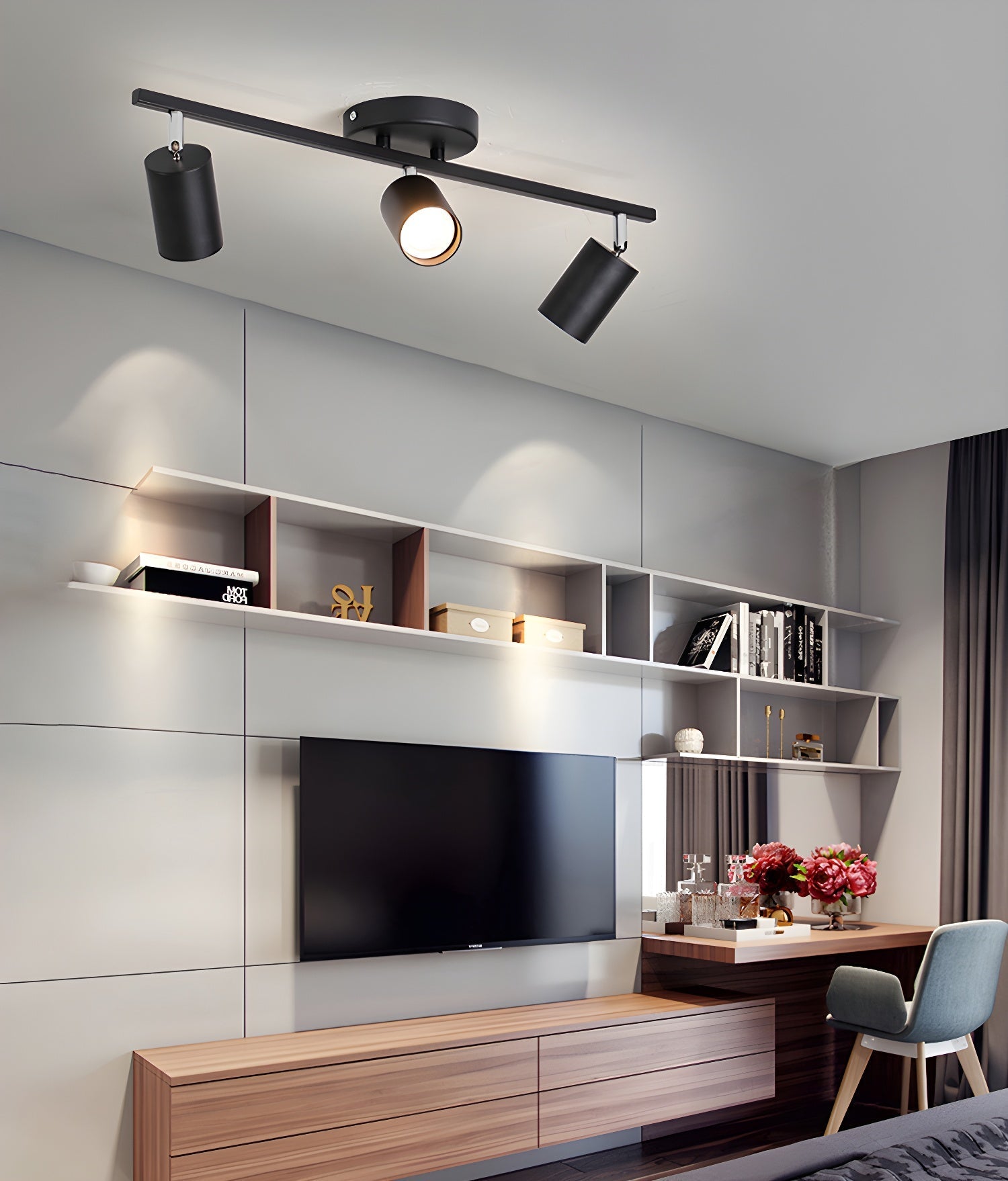 Quadra Aluminum Contemporary Ceiling Light - Letslighting