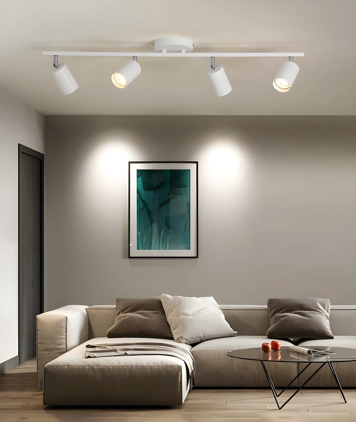 Quadra Aluminum Contemporary Ceiling Light - Letslighting