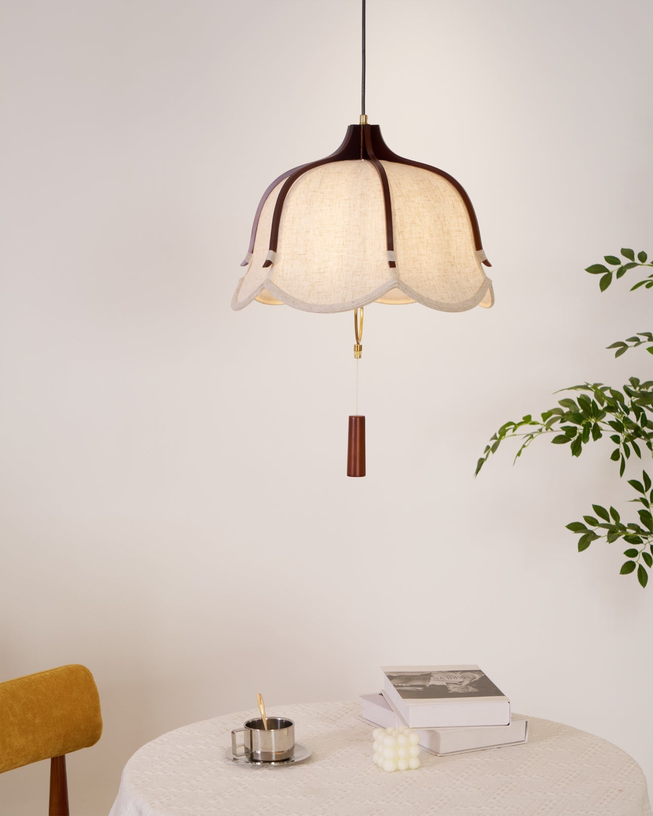 Lustra Pendant Lamp Lantern Modern Fabric - Letslighting