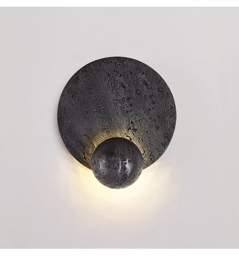 Event Industrial Travertine Wall Light