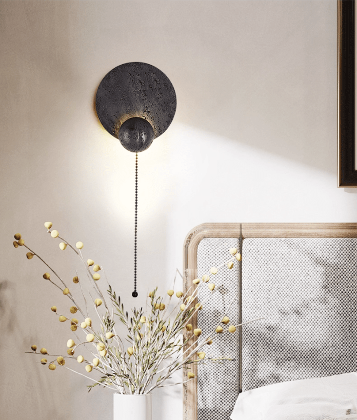 Event Industrial Travertine Wall Light