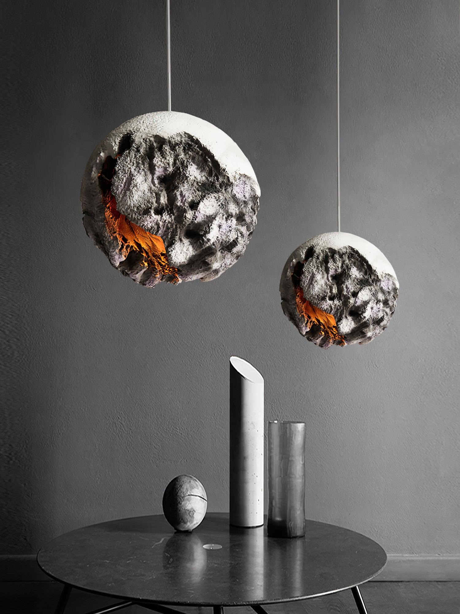 Ilphaara Irregular Planet Plastic Pendant Lamp - Letslighting