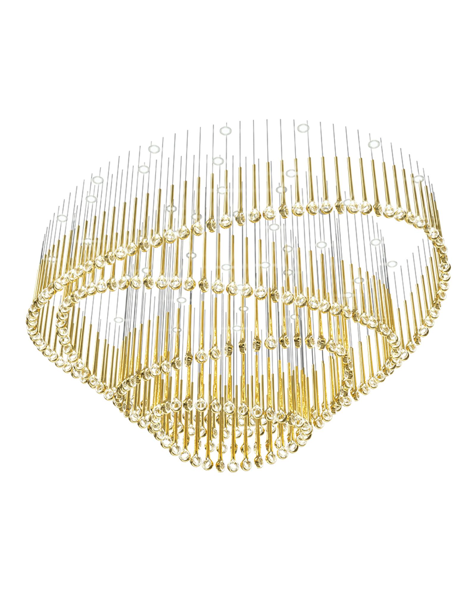 Cicarir Gradient Gold Glass Chandelier - Letslighting