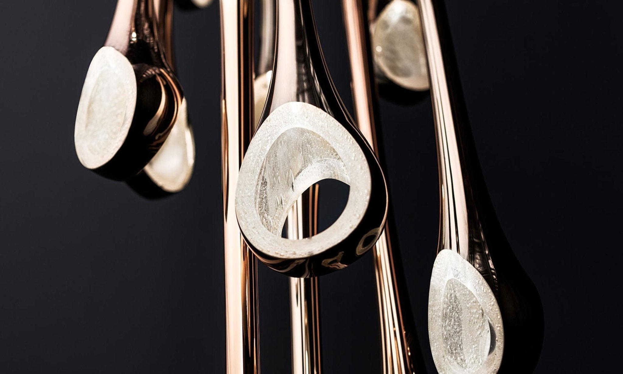 Cicarir Gradient Gold Glass Chandelier - Letslighting
