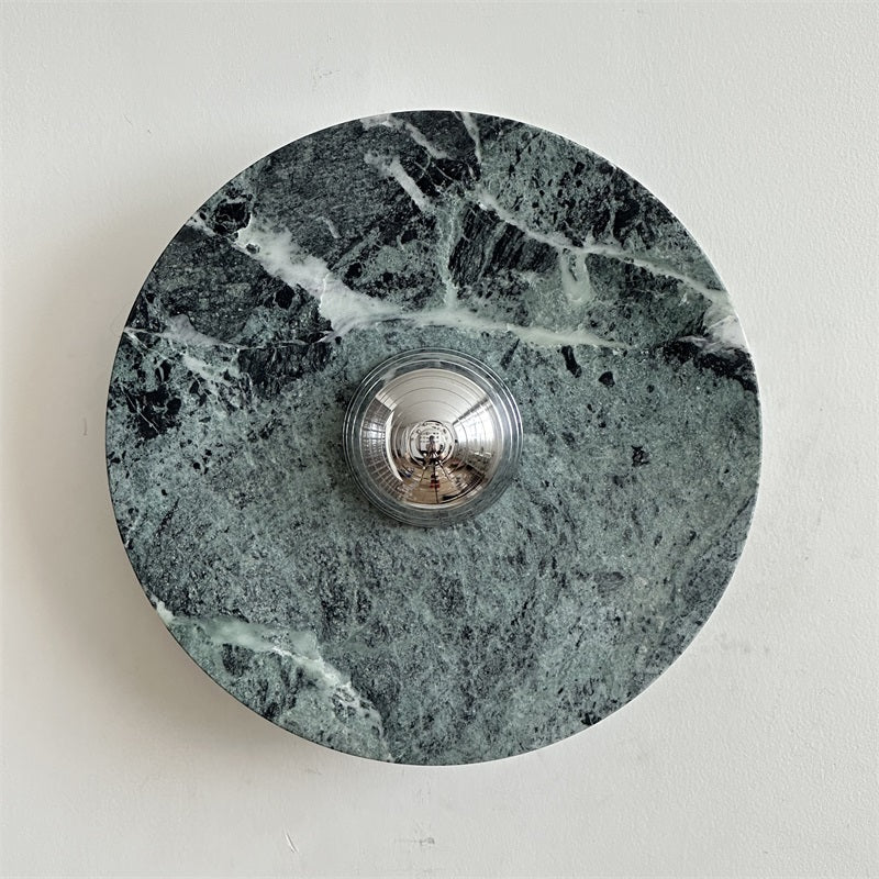 Evvarel Modern Minimalist Green Marble Sconce Wall Lamp - Letslighting