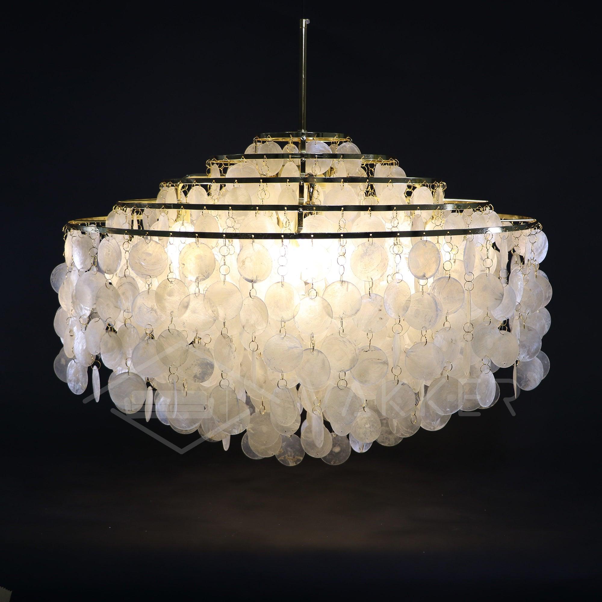 Lustra Pendant Lamp Round Shell Ring - Letslighting
