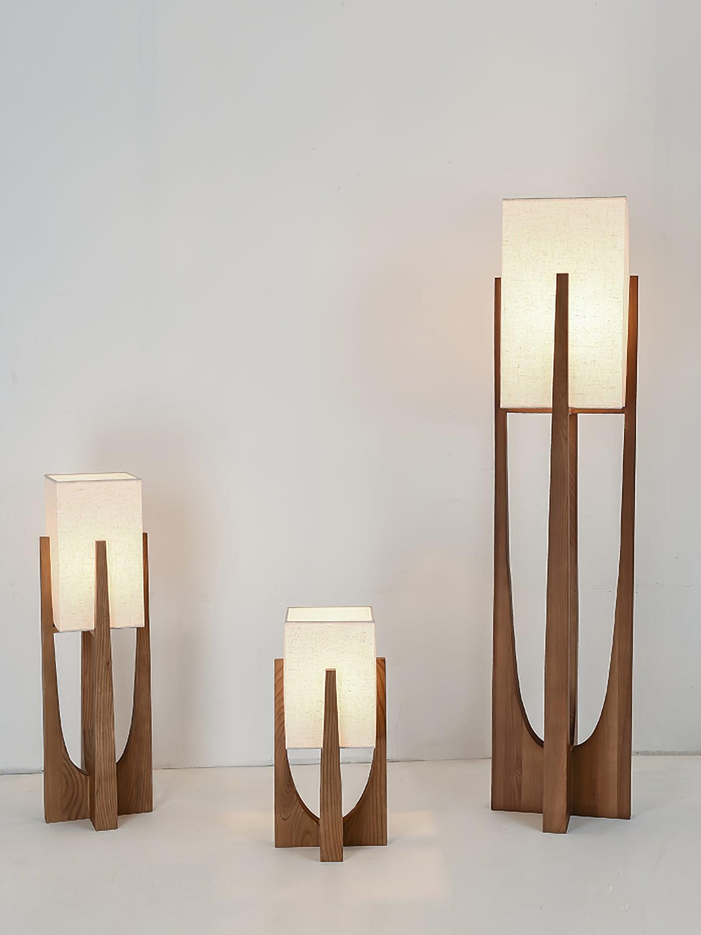 Lustra Floor Lamp Wood Modern - Letslighting